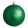Boule de Noël vert avec gitter en plastique 6 pièces / blister Color: vert Size: Ø 8cm