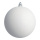 Boule de Noël blanc avec gitter en plastique  Color: blanc Size: Ø 10cm