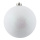 Boule de Noël blanc avec gitter en plastique  Color: blanc Size: Ø 14cm