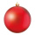 Boule de Noël rouge mat 12 pièces / blister en plastique ignifugé en B1 Color: rouge mat Size: Ø 6cm