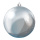 Boule de Noël argent 6 pièces / blister en plastique ignifugé en B1 Color: argent Size: Ø 8cm