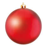Weihnachtskugel-Kunststoff  Größe:Ø 6cm,  Farbe: mattrot