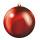 Boule de Noël rouge en plastique ignifugé en B1 Color: rouge Size: Ø 10cm