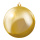 Boule de Noël or en plastique ignifugé en B1 Color: or Size: Ø 10cm