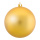 Christmas ball matt gold made of plastic - Material: flame retardent according to B1 - Color: matt gold - Size: Ø 10cm