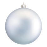 Boule de Noël argent mat en plastique...