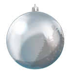 Weihnachtskugel-Kunststoff  Größe:Ø 14cm,  Farbe: silber