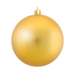 Weihnachtskugel-Kunststoff  Größe:Ø 14cm,  Farbe: mattgold