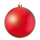 Boule de Noël rouge mat en plastique ignifugé en B1 Color: rouge mat Size: Ø 20cm
