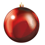 Boule de Noël rouge en plastique ignifugé en...