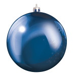 Christmas ball blue 12 pcs./blister made of plastic -...