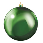 Christmas ball green 12 pcs./blister made of plastic -...