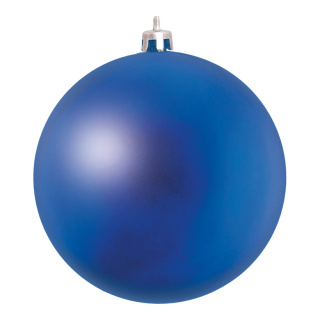 Christmas ball matt blue 12 pcs./blister made of plastic - Material: flame retardent according to B1 - Color: matt blue - Size: Ø 6cm