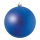 Christmas ball matt blue made of plastic - Material: flame retardent according to B1 - Color: matt blue - Size: Ø 10cm