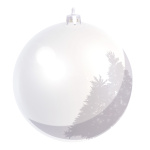 Boule de Noël blanc en plastique ignifugé en...