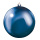 Boule de Noël bleu en plastique ignifugé en B1 Color: bleu Size: Ø 20cm