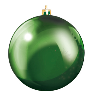 Boule de Noël vert en plastique ignifugé en B1 Color: vert Size: Ø 20cm