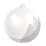 Boule de Noël blanc en plastique ignifugé en...