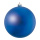 Boule de Noël bleu mat en plastique ignifugé en B1 Color: bleu mat Size: Ø 20cm