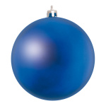 Boule de Noël bleu mat en plastique ignifugé...