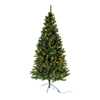 Noble fir tree "Deluxe" with 545 tips 300 LEDs IP44 - Material: for outdoor use - Color: green/warm white - Size: 180cm