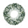 Noble fir wreath 300 tips snowed - Material:  - Color: green/white - Size: Ø90cm