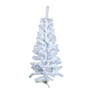 Sapin de Noël avec support mince 169 tips  Color: blanc Size: 150cm X Ø65cm