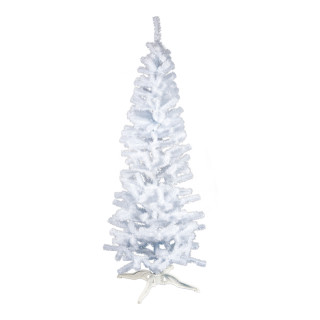 Sapin de Noël avec support mince 317 tips  Color: blanc Size: 210cm X Ø85cm