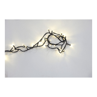 Light chain with 100 LEDs Ø5mm IP44 plug for outdoor 5x connectable - Material: 8 programs with memory function 5m supply cable - Color: green/warm white - Size: 600cm