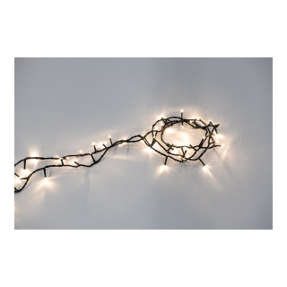 Light chain with 100 LEDs Ø5mm IP44 plug for outdoor 5x connectable - Material: 8 programs with memory function 5m supply cable - Color: green/warm white/multi - Size: 600cm