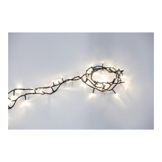 Light chain with LEDs Ø5mm IP44 plug for outdoor 4x connectable - Material: 8 programs with memory function 5m supply cable - Color: green/warm white/cold white - Size: 900cm