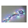 Light chain 100 LEDs Ø 8mm IP44 plug for outdoor 5x connectable - Material: 8 programs with memory function 5m supply cable - Color: green/multi - Size: 600cm