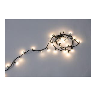 Light chain 100 LEDs Ø 8mm IP44 plug for outdoor 5x connectable - Material: 8 programs with memory function 5m supply cable - Color: green/warm white/multi - Size: 600cm