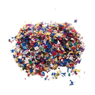 Foil scatter material different shapes - Material:  - Color: multicoloured - Size: 100 Gr.