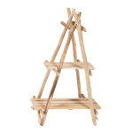 Wooden rack, foldable with 2 shelves     Size: 87x56cm...
