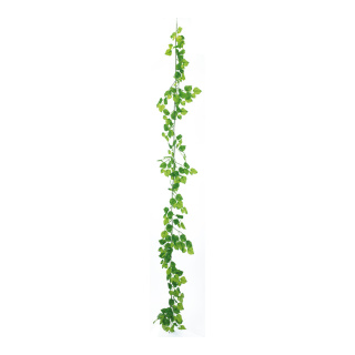 Guirlande de feuilles de bouleau      Taille: 190x10cm    Color: vert