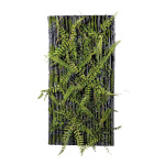 Fern plate panel in bark finish - Material: decorated...