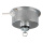 Hanging rotation motor max.5kg bearing capacity - Material: with key ring TÜV certificated - Color: silver - Size: 4 Watt 25 U/Min. 2m Zuleitung X Ø 13cm