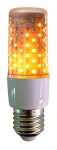 Firelamp E27 Lampenkugel klar mit Flammeneffekt, 230V