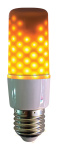 Firelamp E27 Lampenkugel opal mit Flammeneffekt, 230V