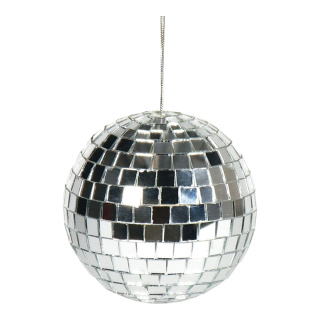 Mirror ball,  styrofoam with glass discs, Size:;80gr., Color:silver