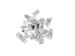 TCM FX Metallic Confetti rectangular 55x18mm, silver,...
