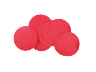 TCM FX Slowfall Confetti round 55x55mm, red, 1kg