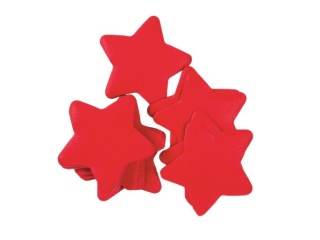 TCM FX Slowfall Confetti Stars 55x55mm, red, 1kg