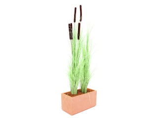 EUROPALMS Reed grass, light green, artificial,  127cm