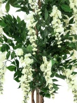 EUROPALMS Wisteria, artificial plant, white, 180cm