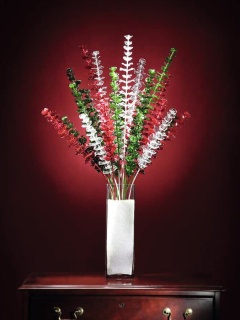 Kristalleukalyptus, Kunstpflanze, transparent, 81cm 12x