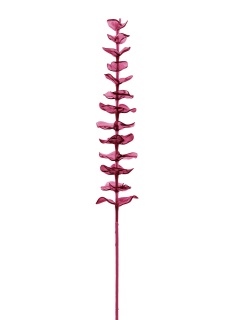 Kristalleukalyptus, Kunstpflanze, burgund, 81cm 12x