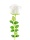 EUROPALMS Crystal rose, white, artificial flower, 81cm 12x
