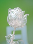 EUROPALMS Kristallrose, Kunstblume, transparent, 81cm 12x